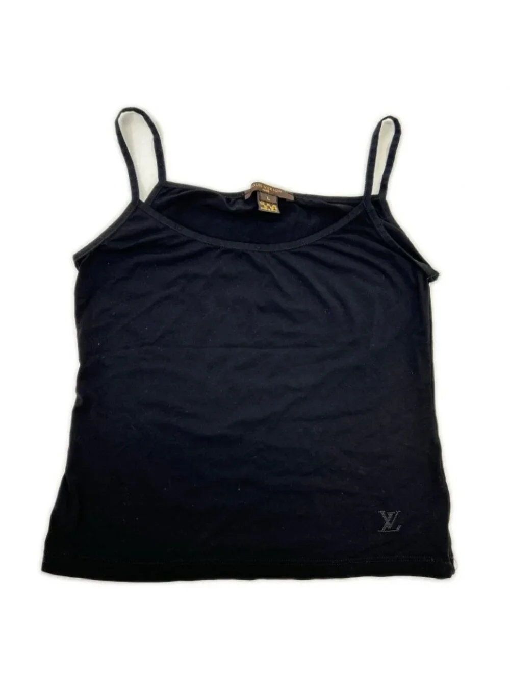 Louis Vuitton Black Shear Cut Replacement Blouse with